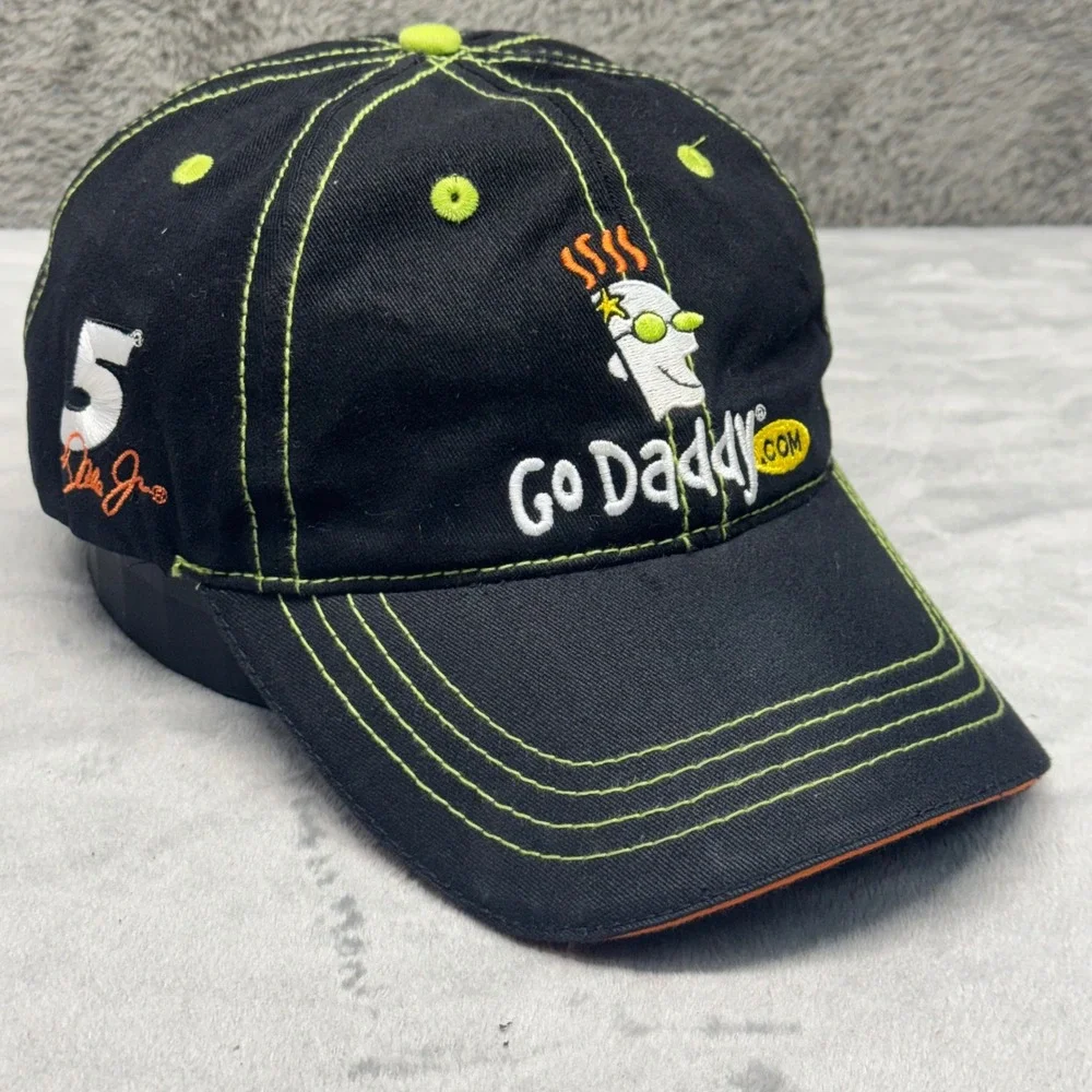 Nascar Chase Authentic Motorsports Go Daddy Black Baseball Cap Dale Earnhardt Jr